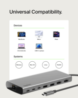 Belkin INC015BTSGY-CZ 8in1 USB-C HUB
