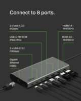 Belkin INC015BTSGY-CZ 8in1 USB-C HUB
