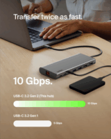 Belkin INC015BTSGY-CZ 8in1 USB-C HUB