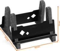 Durable Vertical Effect Füllőleges 17" Laptop asztali állvány - Fekete