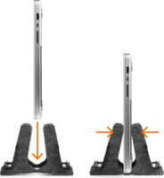 Durable Vertical Effect Füllőleges 17" Laptop asztali állvány - Fekete