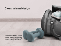 Belkin MSC013btBK Apple Airtag tartó - Fekete