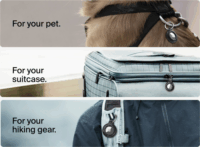 Belkin MSC013btBK Apple Airtag tartó - Fekete