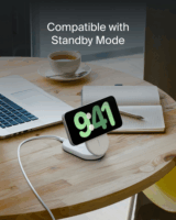 Belkin WIZ028VFWH Magsafe Töltő és Telefontartó 15W - Fehér