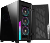 GIGABYTE AC500G ST Midi Torony Számítógépház + 4db 120mm ARGB ventilátor - Fekete