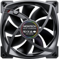 Montech AX140 140mm PWM RGB LED Rendszerhűtő ventilátor - Fekete