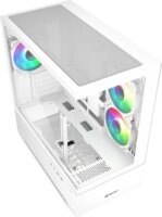 Sharkoon MK6 RGB Mini Torony Számítógépház + 3db 120mm RGB ventilátor - Fehér