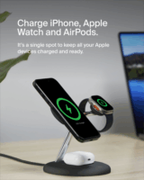 Belkin Boost Charge Pro 3in1 Magsafe Töltőállvány 15W - Fekete