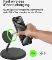 Belkin Boost Charge Pro 3in1 Magsafe Töltőállvány 15W - Fekete