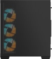 GIGABYTE C500 Midi Torony Számítógépház + 4db 120mm ARGB ventilátor - Fekete