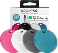 Boompods Boomtag Okos nyomkövető Apple Find My támogatással - Többszínű (4 darabos)