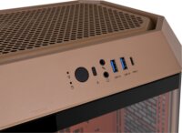 Thermaltake The Tower 300 Mini Torony Számítógépház + 2db 140mm ventilátor - Barna