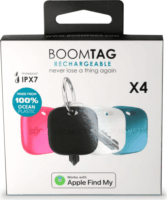 Boompods Boomtag Rechargeable Okos nyomkövető Apple Find My támogatással - Többszínű (4 darabos)