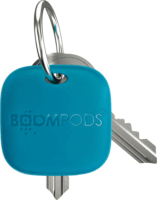 Boompods Boomtag Rechargeable Duo Okos nyomkövető Apple Find My támogatással - Fekete/Kék (2 darabos)