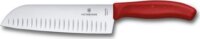Victorinox V-6.85 21.17B Santoku rozsdamentes acél kés 17cm - Piros