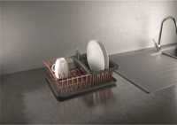 Metaltex MX325826 Aqutex Plus Copper Műanyag edényszárító 44 x 24 x 34 cm - Szürke / Pink