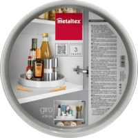 Metaltex MX362520 Giro Forgó tálaló eszköz 25 x 15 x 35 cm - Szürke
