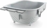 Metaltex MX185023 Műanyag Szűrő-zöldségmosó tál Ø 25 cm - Szürke