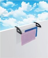 Metaltex MX405810 Erkélyre akasztható ruhaszárító 52 x 34 x 19 cm - Kék / Inox