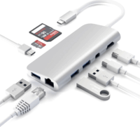 Satechi TCMM8PAS USB-C HUB (8 port) - Ezüst