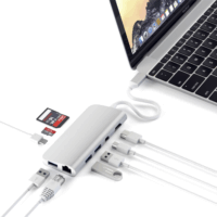 Satechi TCMM8PAS USB-C HUB (8 port) - Ezüst