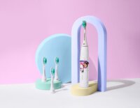 HappyBrush ECO VIBE KIDS Agnes Elektromos gyerek fogkefe 3 fejjel - Fehér