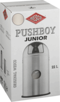 WESCO Pushboy Junior 22 literes nyomófedeles fém szemetes - Matt homok