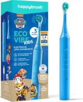 HappyBrush ECO VIBE Mancs őrjárat Elektromos gyerek fogkefe 3 fejjel - Kék mintás