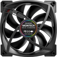 Montech RX120 120mm PWM RGB Rendszerhűtő ventilátor - Fekete