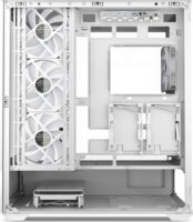 Sharkoon AK6 RGB Midi Torony Számítógépház + 3db 120mm RGB ventilátor - Fehér
