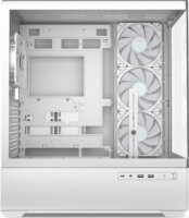 Sharkoon AK6 RGB Midi Torony Számítógépház + 3db 120mm RGB ventilátor - Fehér