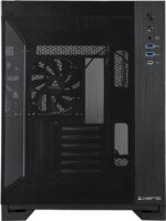 Chieftec Visio Air GM-30B-M-OP Midi Torony Számítógépház + 3db 140mm ventilátor - Fekete