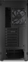 Sharkoon AK4W RGB Strip Midi Torony Számítógépház + 4db 120mm RGB ventilátor - Fekete