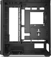 Sharkoon AK4W RGB Strip Midi Torony Számítógépház + 4db 120mm RGB ventilátor - Fekete