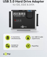 Goobay 72013 USB 3.0 IDE - SATA Hard Drive Adapter