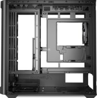 Sharkoon MK4W RGB Strip Mini Torony Számítógépház + 4db 120mm RGB ventilátor - Fekete