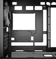 Sharkoon MK4W RGB Strip Mini Torony Számítógépház + 4db 120mm RGB ventilátor - Fekete