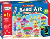 Sötétben világító homok 10 darabos üvegdísz készítő készlet