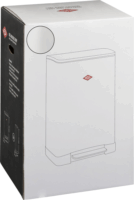 WESCO Big Double Boy 2 x 18 literes pedálos fém szemetes - Matt fehér