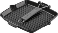 Staub 40509-343-0 Öntöttvas Grillserpenyő 34x21cm - Fekete