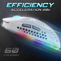 Spirit of Gamer Pro-M4 Arctic RGB Vezetékes Gaming Egér - Fehér