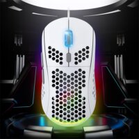Spirit of Gamer Pro-M4 Arctic RGB Vezetékes Gaming Egér - Fehér