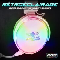 Spirit of Gamer MIC-XH1700W Bluetooth Gamer Fejhallgató Headset - Fehér / Szürke