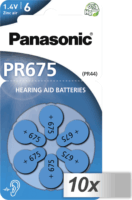 Panasonic PR-675/6LB Cink-levegő hallókészülék elem (10db /csomag)