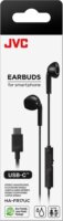 JVC HA-FR17UC USB-C Vezetékes Fülhallgató Headset - Fekete
