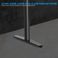 Spirit of Gamer Headquarter 700 Elektromosan állítható Gamer asztal 120 x 60 x 73-118 cm - Fekete