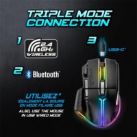 Spirit of Gamer Pro-M5 Wireless Gaming Egér - Fekete