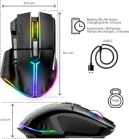 Spirit of Gamer Pro-M5 Wireless Gaming Egér - Fekete