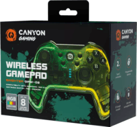 Canyon Brighter GPW-02 Wireless Kontroller Gamepad (PC/Android/SW) - Áttetsző
