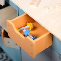 Promis: Fa játék szerelőasztal szerszámokkal 65 darabos készlet